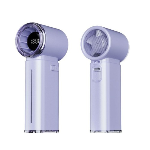 2026 New High-Speed ​​Handheld Fan with Semiconductor Cooling & Mist Spray – Portable, USB-Rechargeable, Digital Display, Mini Size