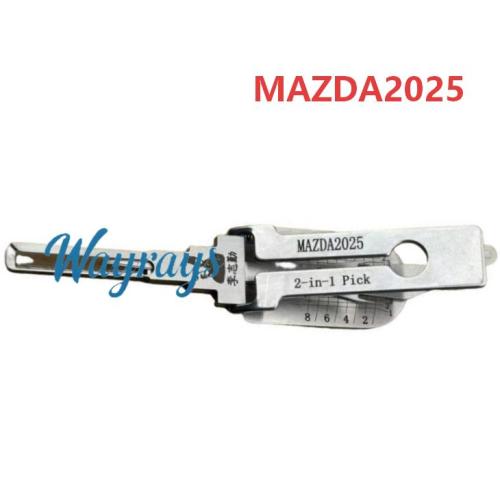 Lishi MAZDA(2025) 2 in 1 tool.Support Mazda series (Prima front opening) rear opening Mazda 3 (front opening)