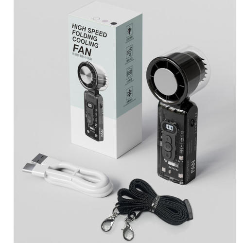 2026 Portable Handheld Fan with Semiconductor Cooling & Cold Compress – Long Battery Life, Foldable, Mini Desktop Cooling Gadget