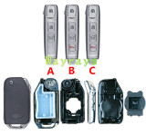 For Kia 18-19 Kia Sportage K3 KX3 flip key shell with logo place