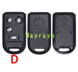 For Honda key shell with square logo place