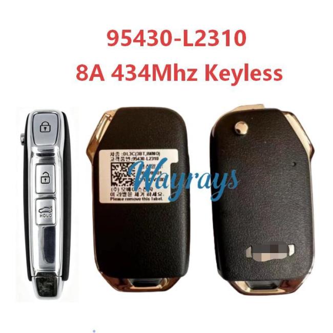 Original for Kia 2022-2024 K5 95430-L2310 8A chip with FSK 434mhz keyless 3 button remote key