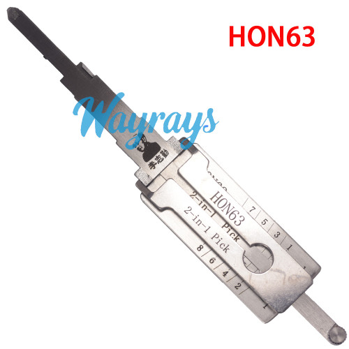 Lishi HON63 2 in 1 tool.Support Honda bicycle HON63 with magnetic door