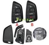 New All black pretty BMW G chassis gernartion keyless key shell with round logo place