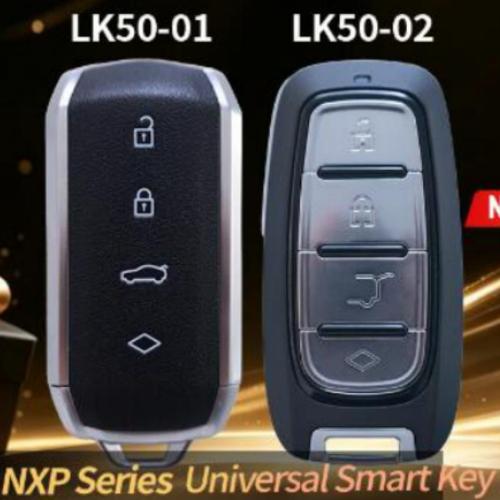 LONSDOR LK50-01 LK50-02 Maserati/Chrysler style NXP Series Universal Smart Key 4-Button Adjustable Frequency for KW100/ K518 FCV/ K518 PRO