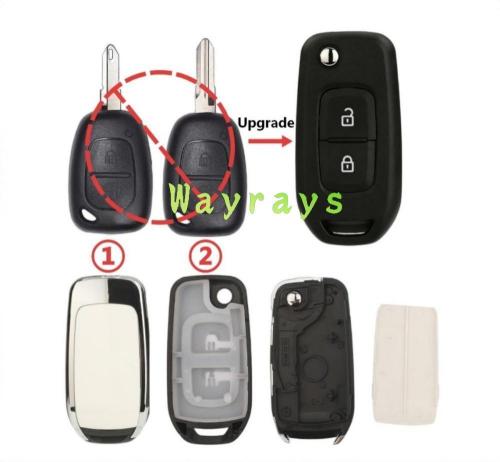 For Renault modified key shell without logo place