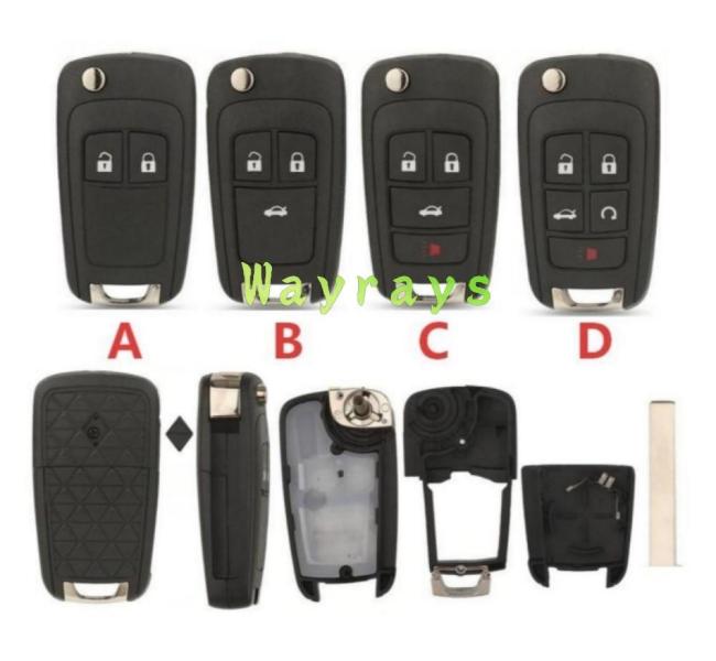 [With battery holder] For Opel Chverolet Buick key shell without logo place