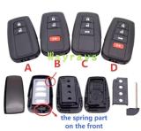 For Toyota key shell without logo place,for Camry Avalon Prius C C-HR 2016 2017 2018 2019 HYQ14FBC