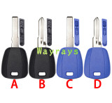 For Fiat transponder key shell without chip which can put TPX long chip and ceramic chip without logo