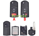 For Mazda KPU41788 4D63 chip with FSK 313.8mhz 2+1/3+1 button remote key