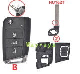 [Original pin hole] For VW Golf7 key shell with round logo place