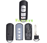 For Mazda KR55WK49383 4D63 chip with FSK 315mhz keyless 3+1 button remote key