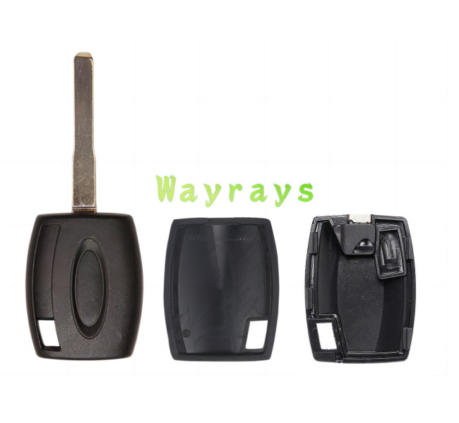 For Ford Focus transponder key shell without chip which with oval logo place