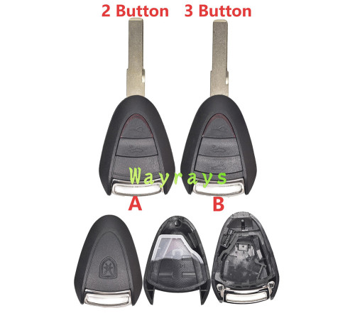 For Porsche key shell with logo place