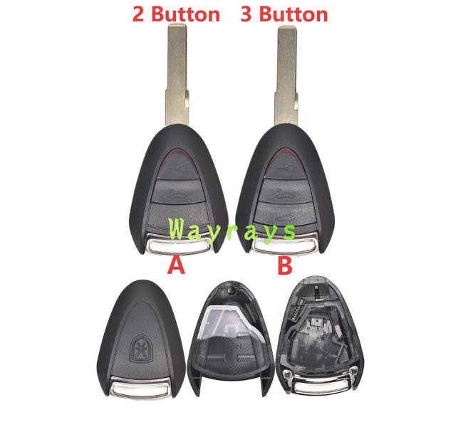 For Porsche key shell with logo place