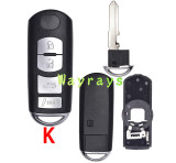 [New style]  For Mazda key shell with round logo place
