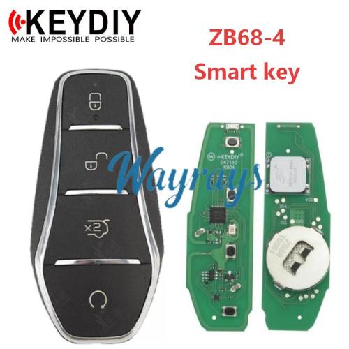 Keydiy ZB68-4 smart remote For 46.47.48.49.4A、MQB48、5Cchip types, match it to the car after generating it,its function is the same as the original smart key