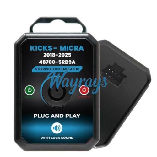 Universal for Nissan Kicks Micra 2018-2025 ESL ELC SCL Steering Lock Emulator with Lock Sound