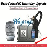 No.1 Bodyguard Terminator Series – 902 Mercedes-Benz FBS4 Adapter Box ，No casing disassembly or soldering required. For 2015–2023 Mercedes-Benz models (C, GLC, CLA, CLS, SLC, G, E, etc.) equipped with the 4th-generation anti-theft  tablet-style  key, push-button start, and door handle proximity sensing; the key's rear housing is secured by a single screw.