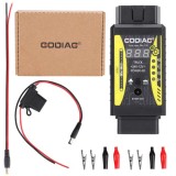 GODIAG GT106 PLUS 24V to 12V Heavy Duty Truck Adapter， Newly Added Fuel Injector Cleaning & Testing Relay Testing for Cars & Trucks