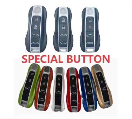 [New style] For Porsche key shell with logo place，FH button--pls contact us about the price and MOQ