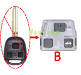[Only inner key shell part] For Toyota Lexus Land Cruiser prado key shell part,use for aftermarket