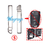 For VW MQB flip key blade
