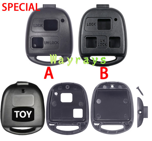 [Without blade] For Toyota key shell part with OEM toyota logo place
