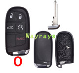 For Chrysler Jeep key shell without logo place