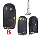 For Chrysler Jeep key shell without logo place