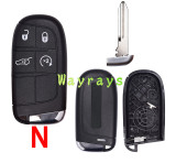 For Chrysler Jeep key shell with logo place