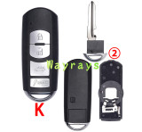 [New style]  For Mazda key shell without logo place,if you need other buttons without logo,pla ask your sales for the stock