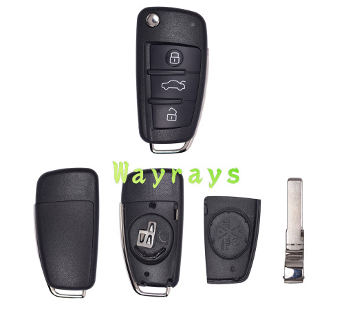For Audi A6L A4 A6 A7 key shell without logo
