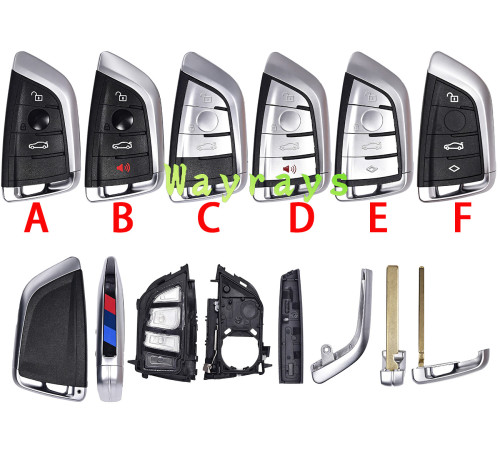 [Normal model] For BMW FEM F chassis X5 keyless key shell with round logo place