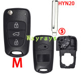 For Hyundai Kia key shell with oval logo place,if need other button,pls buy the key rubber pad(Code:KZ-HYUPAD)