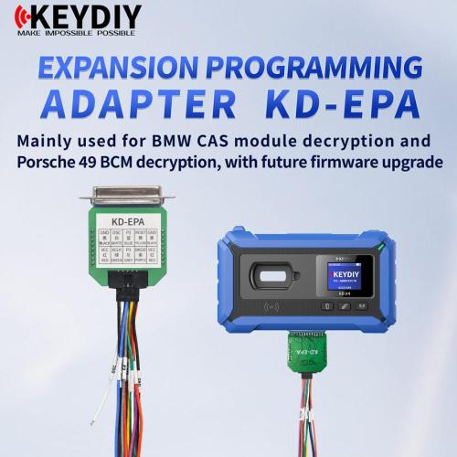 2026 KEYDIY KD-EPA Adapter, Used with KD-X4 for BMW CAS Module Decryption & for Porsche 49 BCM Decryption