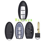 For NIissan S180144500 285E3-58F0A 4A chip HITAG AES with FSK 434mhz keyless 2 button remote key