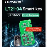 2026 Lonsdor LT21-04 Smart Key, Support the Latest 2025+ Toyota 8A-B6， Board No 0250, work with KW100/K518/K518Pro