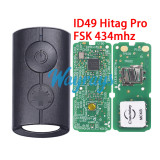 For Motorcycle Yamaha  NMAX XMAX NVX Lexi B74-H6261-02 ID49 chip Hitag Pro with FSK 434mhz 1 button remote key