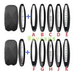 For Hyundai Hyundai Genesis key shell without logo place G70 G80 G90 GV60 GV70,if you need other button pls ask your sales
