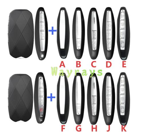 For Hyundai Hyundai Genesis key shell without logo place G70 G80 G90 GV60 GV70,if you need other button pls ask your sales