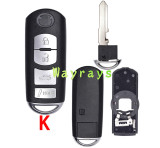 [New model②] For Mazda key shell with OEM logo place