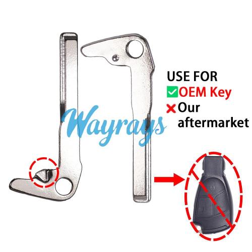 For Benz BGA emergency key blade for original,if need part for our aftermarket key&key shell,pls buy KZ-BEN010-P2