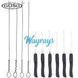 GOSO broken key removal tool,suitable for house using, car, office locks with 10 different angles of lock pickers