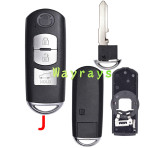 [New model②] For Mazda key shell with OEM logo place