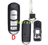 [New model②] For Mazda key shell with OEM logo place