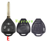 For Toyota key shell with oval logo place