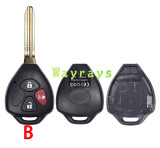 For Toyota key shell with oval logo place