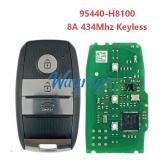 For Kia 2017+ Stonic 95440-H9100 8A chip with 434mhz keyless 3 button remote key