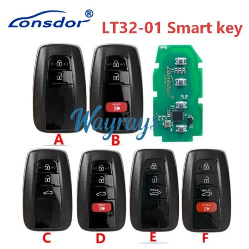 LONSDOR LT32 Series for TOYOTA/LEXUS 4A-B6 LT32-01 PCB Smart Key
